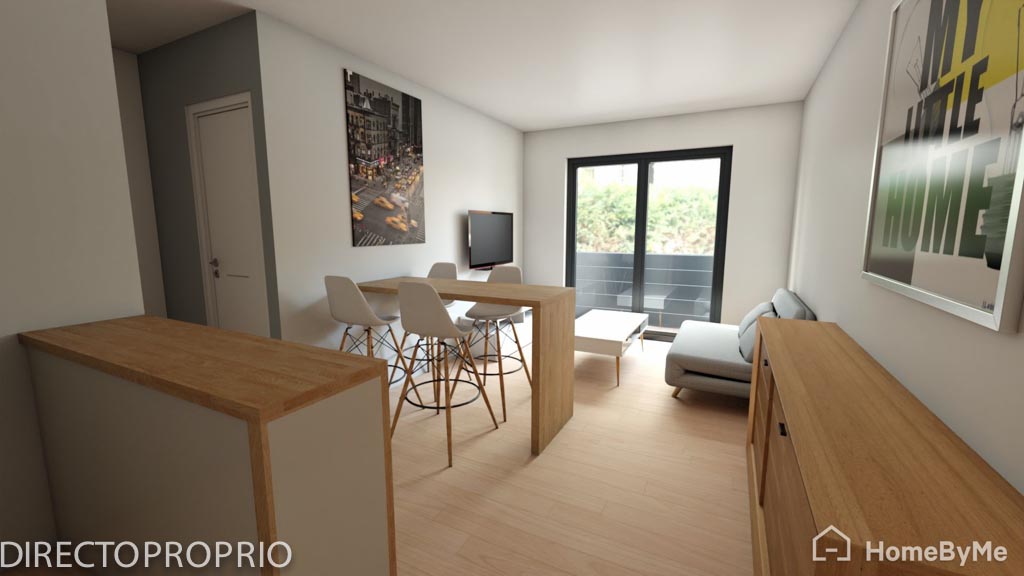 Appartement T2 32m2-cave-local à vélo- balcon plein sud